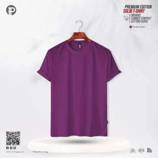 Mens Premium Solid T-Shirt - Purple