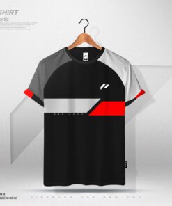 Mens Premium Contrast T-Shirt – RED LAVA