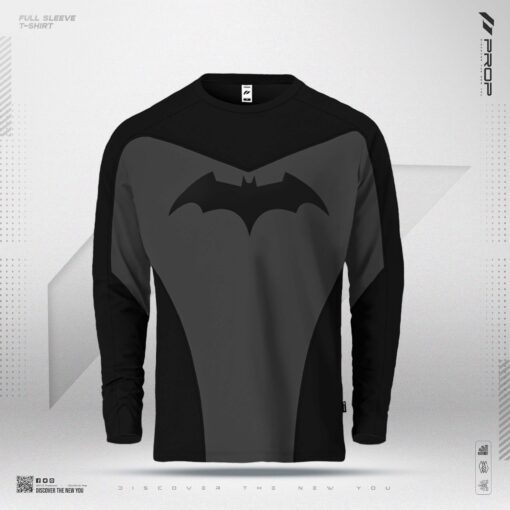 Mens Civic Edition Premium Full Sleeve T-shirt - Batman