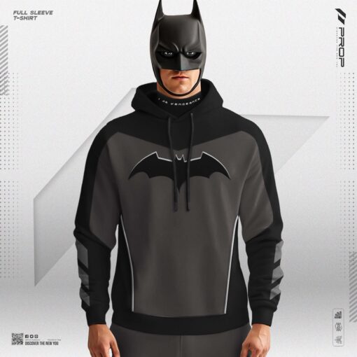 Metro Edition High Neck Hoodie - Batman