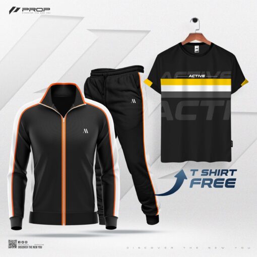 Velocity Jacket Tracksuit + Active T-shirt (Free)