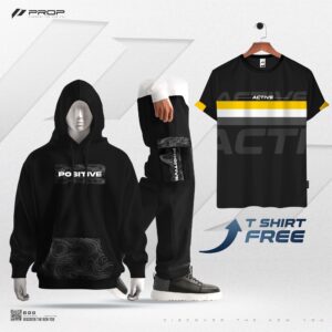 Positive Baggy Tracksuit + Active T-Shirt (Free)
