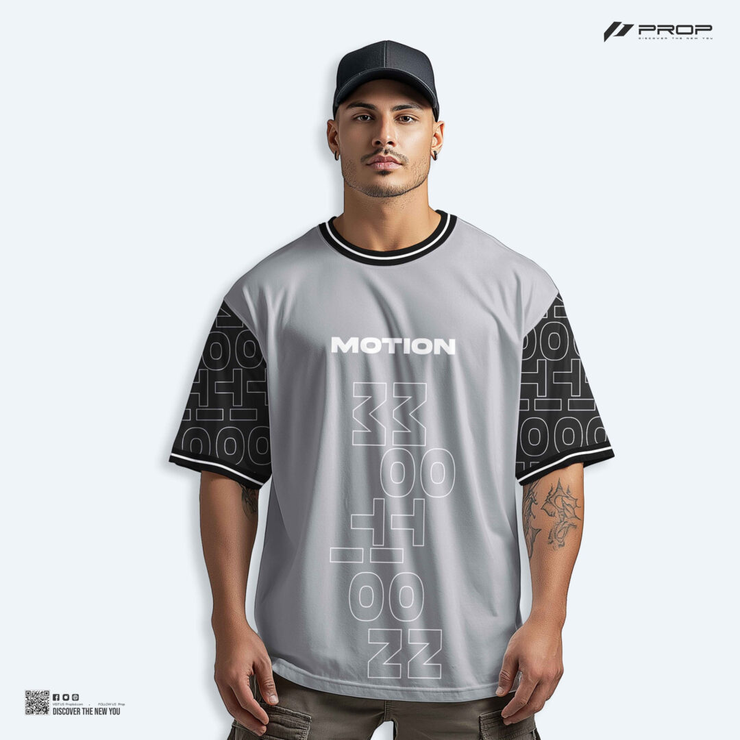 Mens Metro Drop Shoulder T-Shirt - Motion
