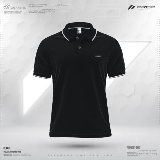 Mens Civic Edition Polo T-Shirt - Noir
