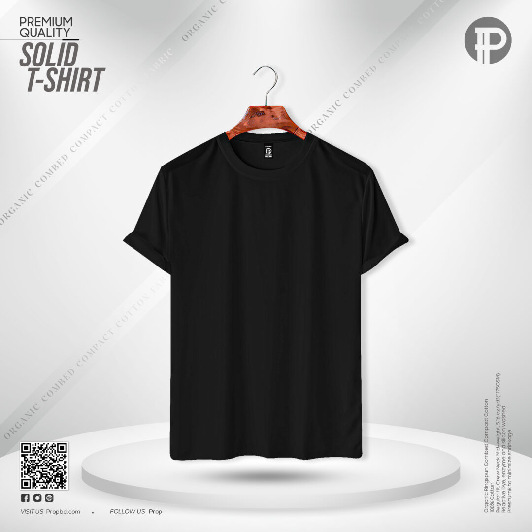Mens Premium Solid T-Shirt - Black